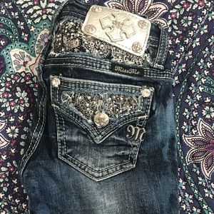 Miss me Size 7 Girls Skinny Jeans (kids)